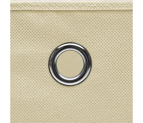 Daiktadėžės, 4Vnt., Kreminės, 28X28X28cm Neaustinis Audinys