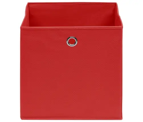 Mittekootud Kangast Hoiukastid 4 Tk, 28 X 28 X 28 cm Punane