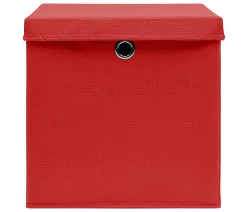 Hoiukastid Kaanega 10 Tk, 28 X 28 X 28 cm Punane