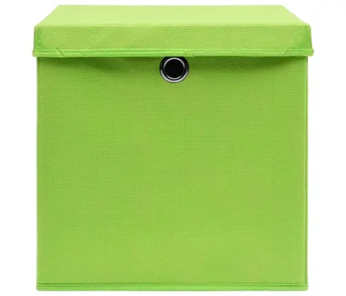 Hoiukastid Kaanega 10 Tk, 28 X 28 X 28 cm Roheline