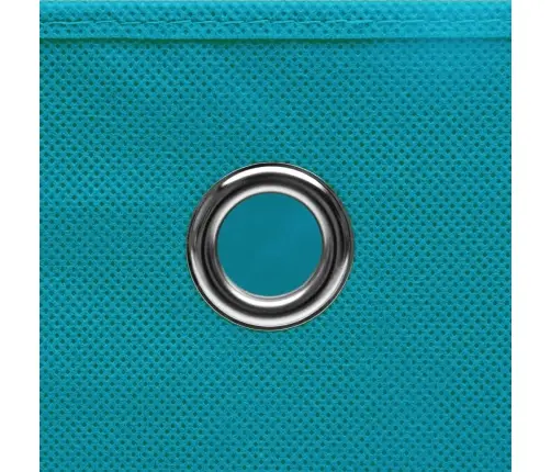 Uzglabāšanas Kastes Ar Vāku, 10 Gab., Zilas, 28X28X28 Cm Vidaxl