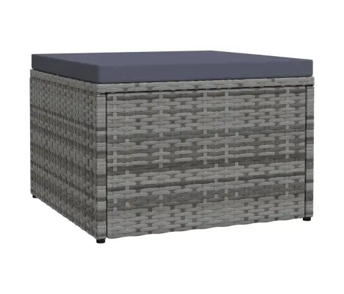 Dārza Sols Ar Matraci, Pelēka Pe Rotangpalma Vidaxl