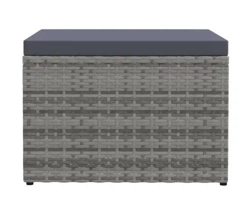 Dārza Sols Ar Matraci, Pelēka Pe Rotangpalma Vidaxl