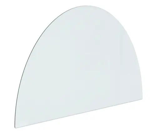 Kamīna Plāksne, Pusapaļa, Stikls, 800X500 Mm Vidaxl