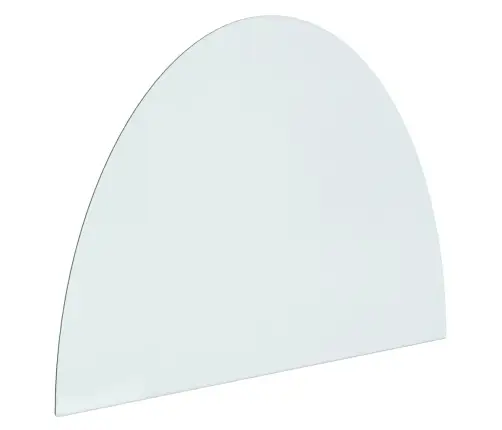 Kamīna Plāksne, Pusapaļa, Stikls, 800X600 Mm Vidaxl