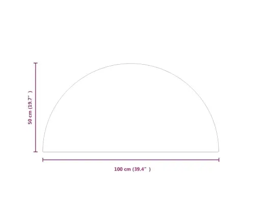 Kamina Klaasplaat, Poolümar, 1000X500 Mm