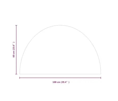 Kamina Klaasplaat, Poolümar, 1000X600 Mm