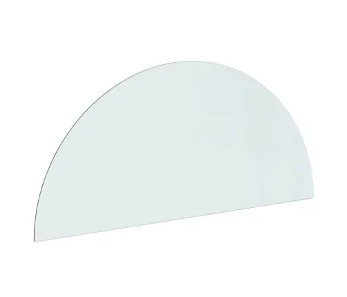 Kamīna Plāksne, Pusapaļa, Stikls, 1200X500 Mm Vidaxl