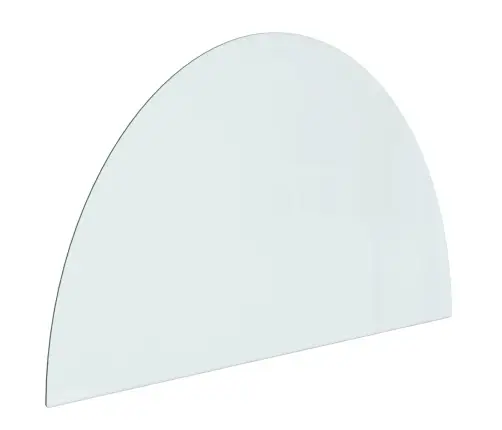 Kamīna Plāksne, Pusapaļa, Stikls, 1000X600 Mm Vidaxl