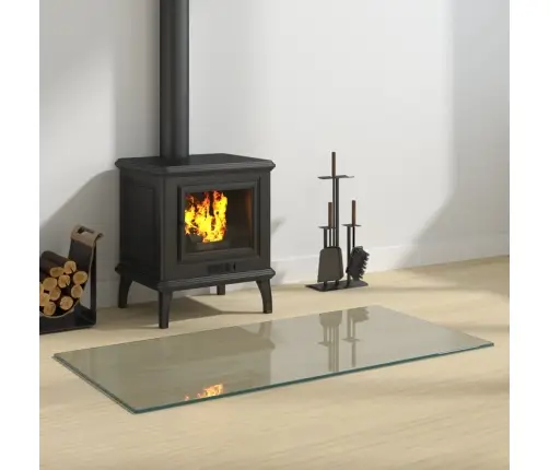 Židinio Stiklo Plokštė, 100X50 cm Stačiakampė