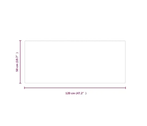 Kamīna Plāksne, Taisnstūra Forma, Stikls, 120X50 Cm Vidaxl