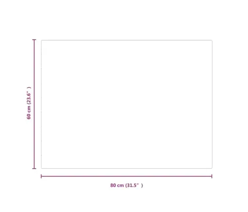 Kamīna Plāksne, Taisnstūra Forma, Stikls, 80X60 Cm Vidaxl