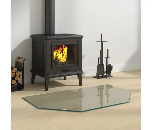 Kaminaesine Klaasplaat, Kuusnurk, 80X50 Cm