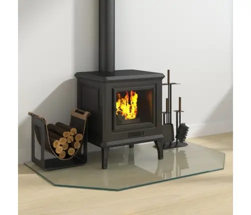 Kaminaesine Klaasplaat, Kuusnurk, 100X60 Cm