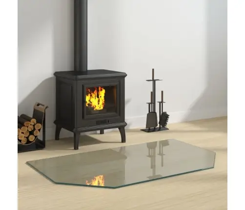 Kaminaesine Klaasplaat, Kuusnurk, 100X60 Cm