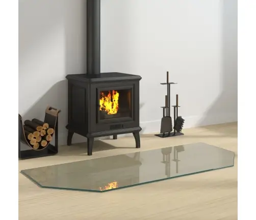 Kaminaesine Klaasplaat, Kuusnurk, 120X50 Cm