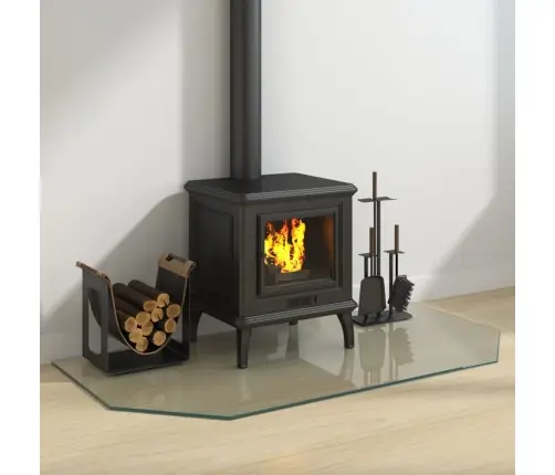 Kamīna Plāksne, Sešstūra Forma, Stikls, 120X60 Cm Vidaxl