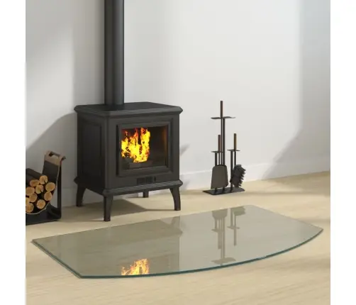 Kamīna Plāksne, Stikls, 100X60 Cm Vidaxl