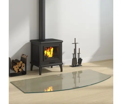 Kamīna Plāksne, Stikls, 120X60 Cm Vidaxl