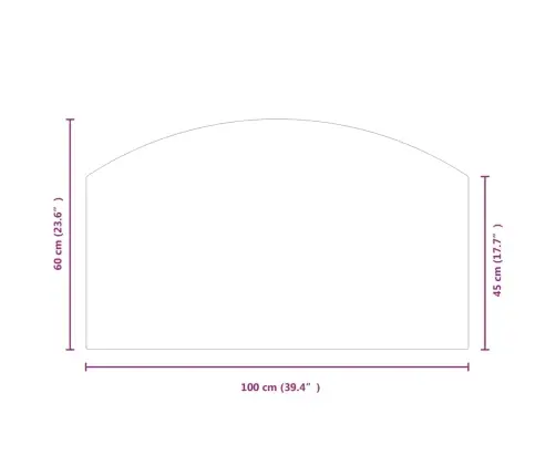 Kamīna Plāksne, Stikls, 100X60 Cm Vidaxl