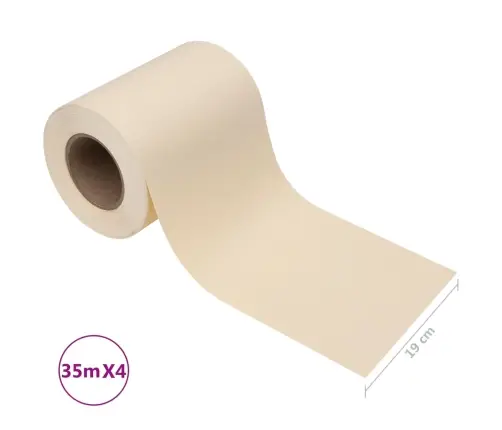 Dārza Aizslietņi, 4 Gab., Pvc, 35X0,19 M, Krēmkrāsas  Vidaxl