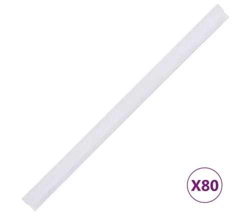 Dārza Aizslietņi, 4 Gab., Pvc, 35X0,19 M, Balti  Vidaxl