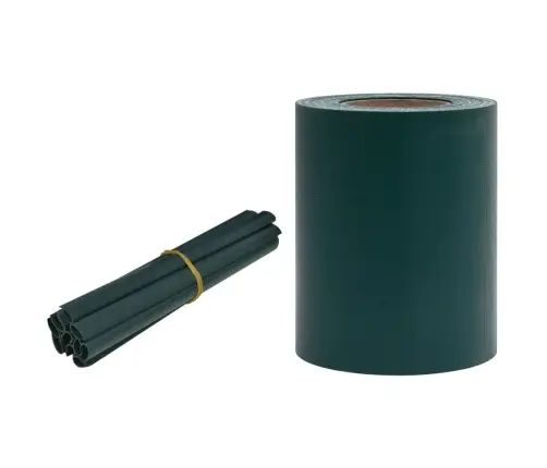 Dārza Aizslietnis, Pvc, 35X0,19 M, Matēts, Zaļš  Vidaxl