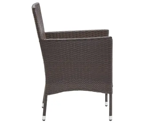 Dārza Krēsli, 2 Gab., Pe Rotangpalma, Brūni Vidaxl