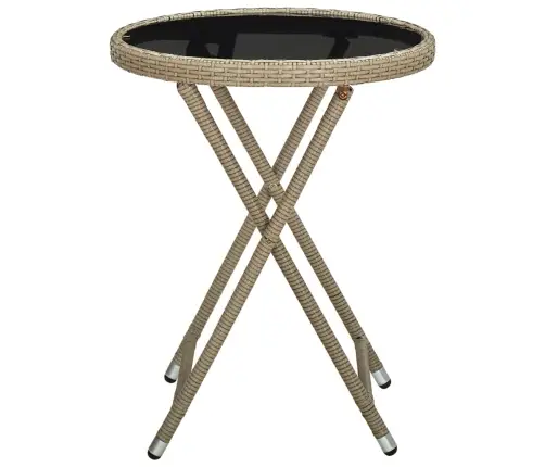 Kafijas Galdiņš, Bēšs, 60 Cm, Pe Rotangpalma Un Rūdīts Stikls Vidaxl Kafijas Galdiņš, Bēšs, 60 Cm, Pe Rotangpalma Un Rūdīts Stikls Vidaxl