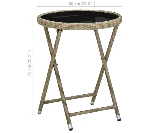Kafijas Galdiņš, Bēšs, 60 Cm, Pe Rotangpalma Un Rūdīts Stikls Vidaxl Kafijas Galdiņš, Bēšs, 60 Cm, Pe Rotangpalma Un Rūdīts Stikls Vidaxl