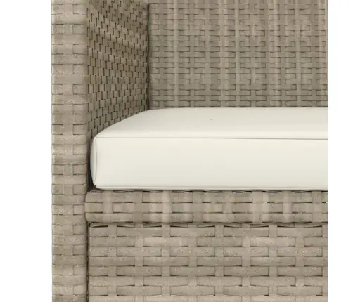 4-Daļīgs Dārza Krēslu Un Soliņu Komplekts, Bēša Pe Rotangpalma Vidaxl