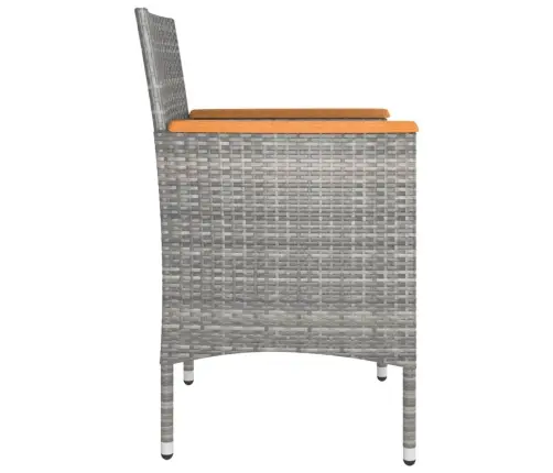 4-Daļīgs Dārza Krēslu Un Soliņu Komplekts, Pe Rotangpalma Vidaxl