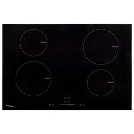 Indukcijas Plīts Ar 4 Riņķiem, Skārienjūtīga, Stikls, 7000 W Vidaxl