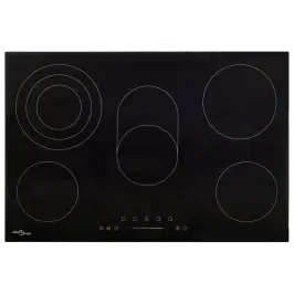 Keramikas Plīts Ar 5 Riņķiem, Skārienjūtīga, 90 Cm, 8500 W Vidaxl
