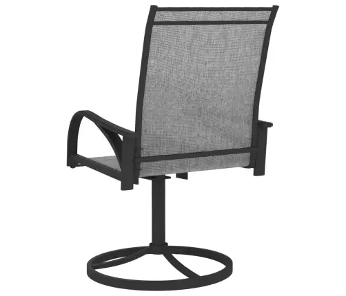 Grozāmi Dārza Krēsli, 2 Gab., Tekstilēns Un Tērauds, Pelēki Vidaxl Grozāmi Dārza Krēsli, 2 Gab., Tekstilēns Un Tērauds, Pelēki Vidaxl