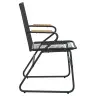 Sodo Kėdės, 4Vnt., Juodos Spalvos, 58X59X85,5cm Pvc Ratanas