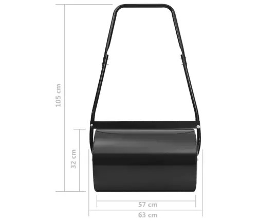 Mururull, Must, 63 cm 50 L