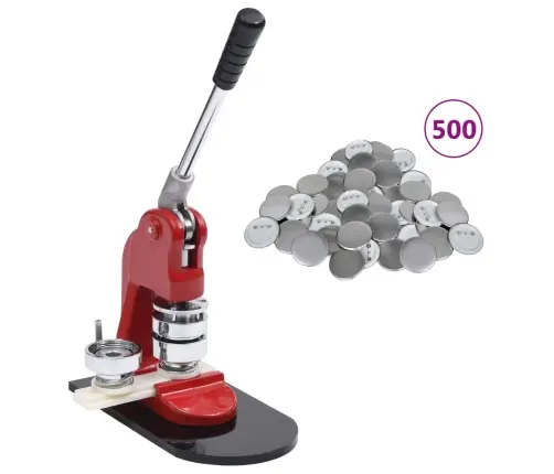 Nozīmīšu Izgatavošanas Ierīce, 500 Pamatnes, 25 Mm Vidaxl