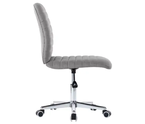 Virtuves Krēsli, 6 Gab., Gaiši Pelēks Audums Vidaxl