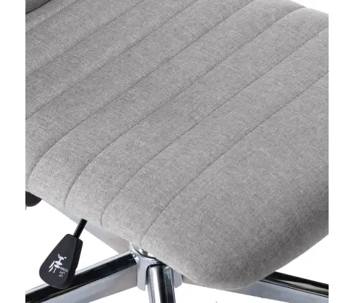 Virtuves Krēsli, 6 Gab., Gaiši Pelēks Audums Vidaxl