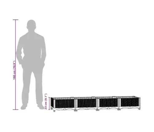 Aukštas Lovelis, 160X40X23cm Polipropilenas