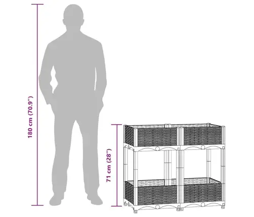 Aukštas Lovelis, 80X40X71cm Polipropilenas