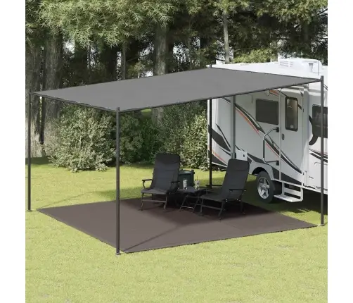 Telts Paklājs, 400X400 Cm, Antracītpelēks Vidaxl