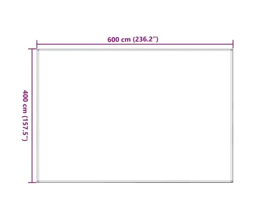 Telts Paklājs, 400X600 Cm, Antracītpelēks Vidaxl