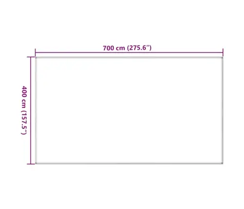 Palapinės Kilimėlis, Tamsiai Žalios Spalvos, 400X700cm Hdpe