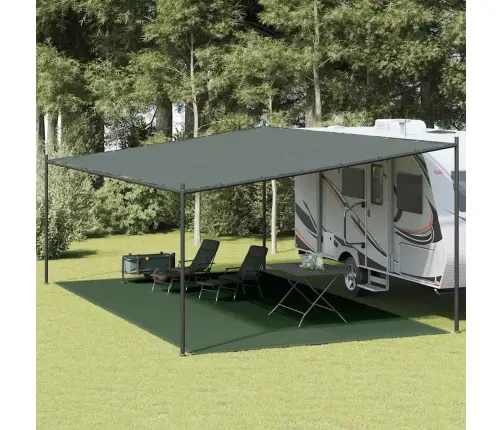 Palapinės Kilimėlis, Tamsiai Žalios Spalvos, 400X700cm Hdpe