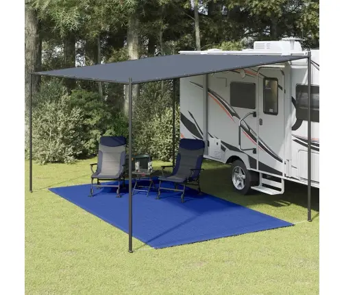 Palapinės Kilimėlis, Mėlynos Spalvos, 250X400Cm