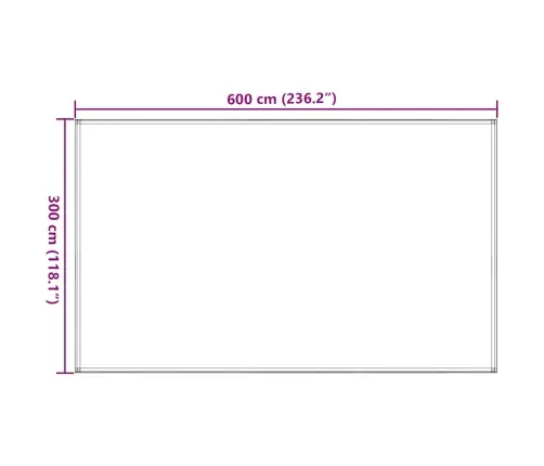 Telts Paklājs, 300X600 Cm, Zils, Hdpe Vidaxl