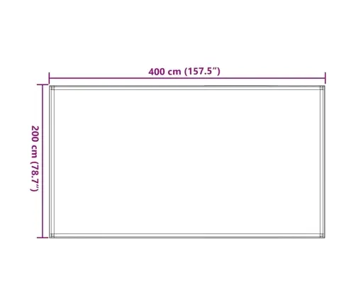 Telts Paklājs, 200X400 Cm, Pelēkbrūns Vidaxl