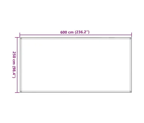 Telgimatt 250 X 600 cm Pruunikashall